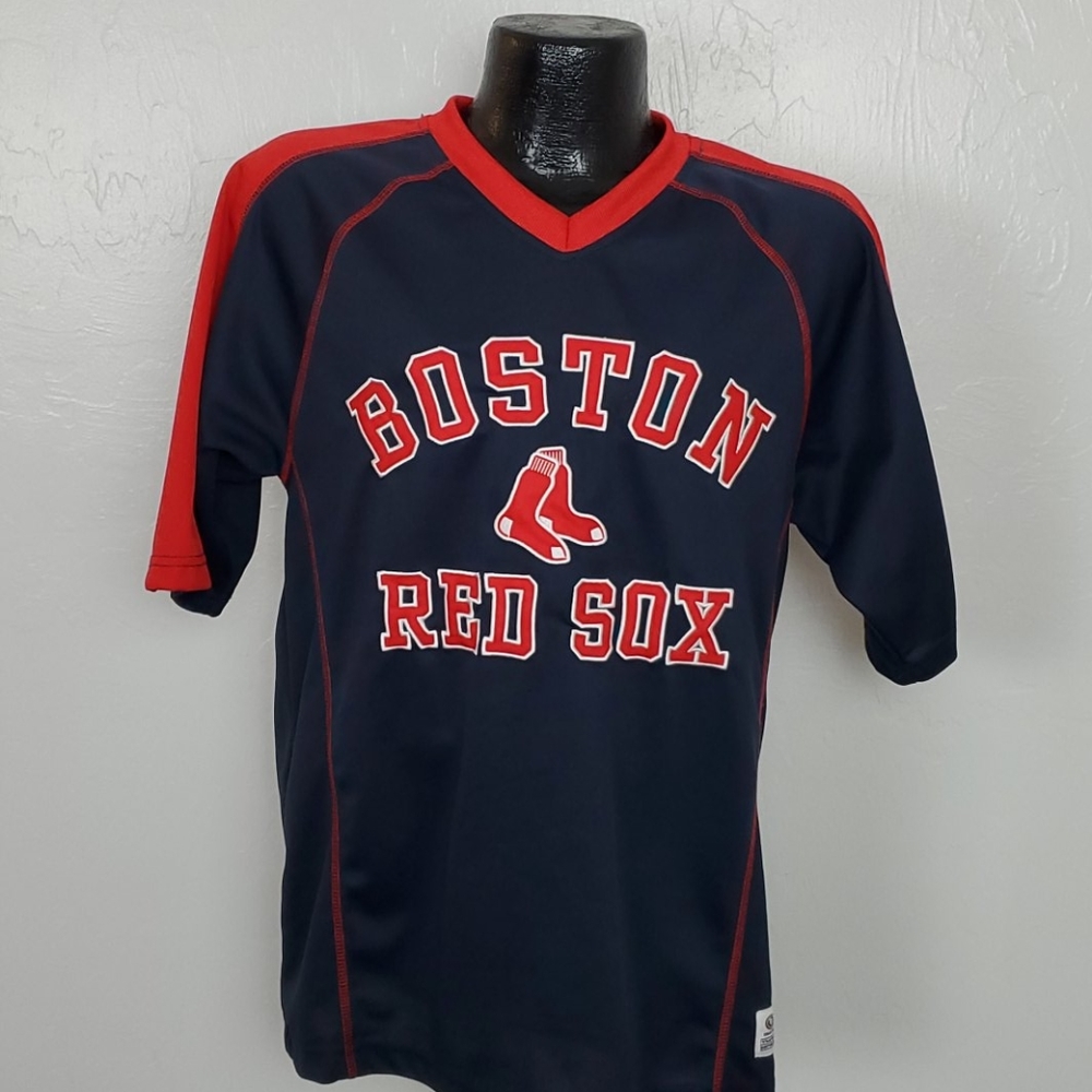 True Fan Boston Red Sox v-neck Jersey men size M